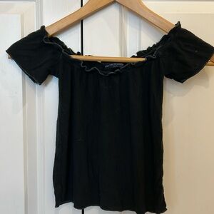 Vintage Black Brandy Melville Off-the-shoulder Top